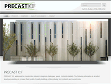 Tablet Screenshot of precasticf.com